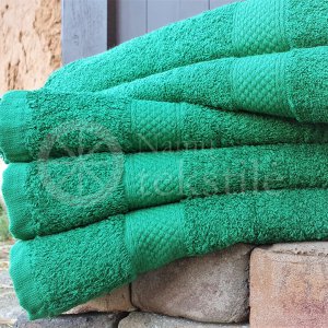 Cotton terry towel green